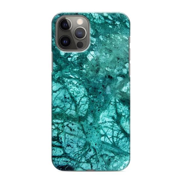Мраморный чехол на iPhone 12 Pro (VPrint) – Зеленый мрамор