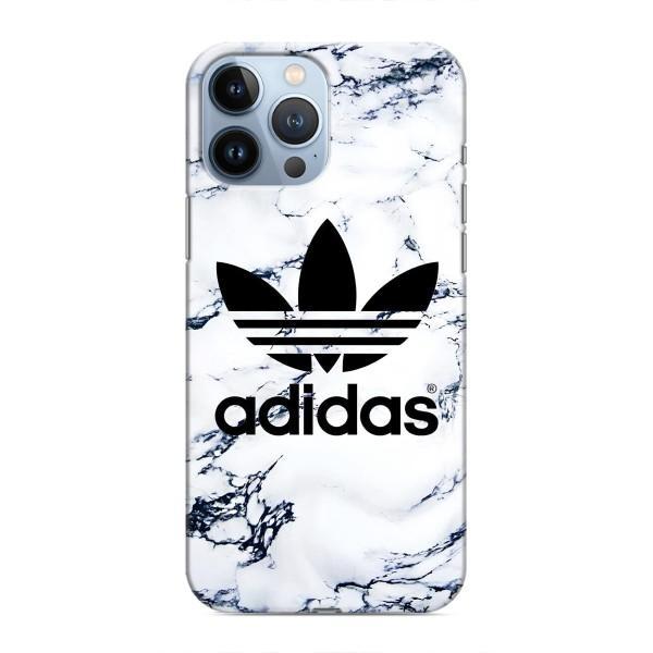 Чохли Адидас для iPhone 13 Pro Max (AlphaPrint) – Адідас на мраморі