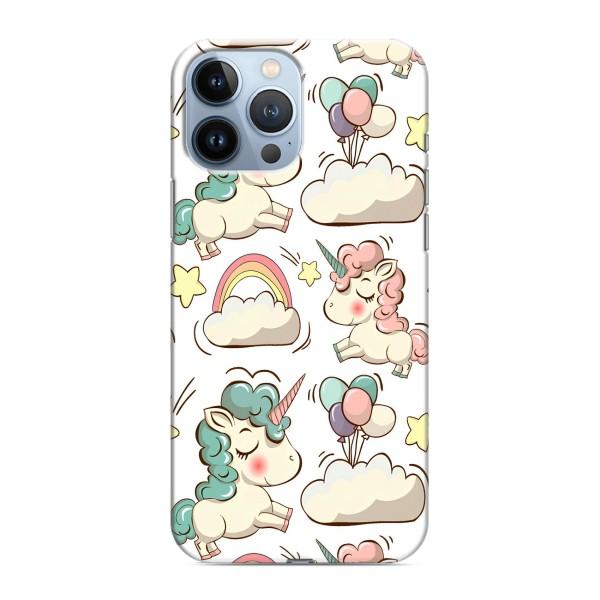 Чехол для Айфон 13 Про Макс - (Единорожки - Новинки) (AlphaPrint) – Единорожки