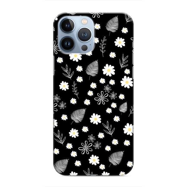 Чехлы с тематикой "ЦВЕТЫ" на iPhone 13 Pro Max – цветение на чорном