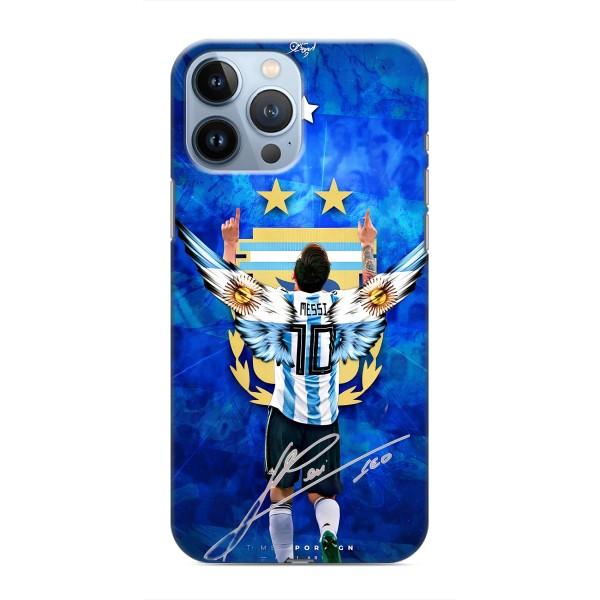 Чохли для iPhone 13 Pro (Leo чемпіон) (AlphaPrint) – Мессі збірна