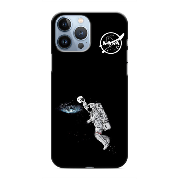 Силиконовый бампер с принтом "Наса" на iPhone 13 Pro – Космонавт баскетболист