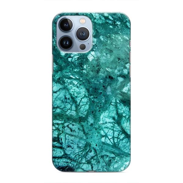 Мраморний чехол на iPhone 13 Pro (VPrint) – Зелений мрамор