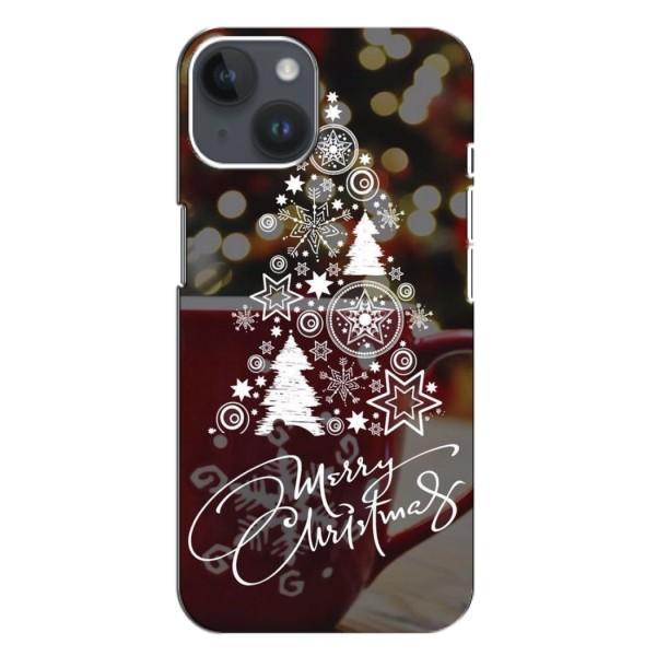 Рождественские Чехлы для iPhone 14 Plus (VPrint) – Елочка узорная