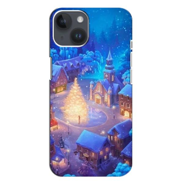 Рождественские Чехлы для iPhone 14 Plus (VPrint) – Рождественский город