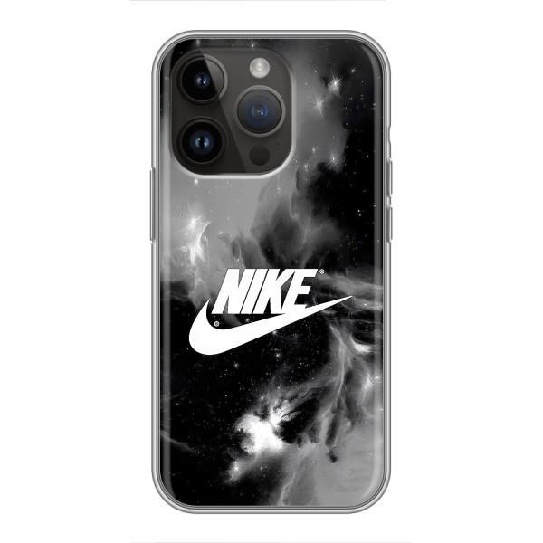 Чехол с логотипом Найк на iPhone 14 Pro Max – Найк дымчатый