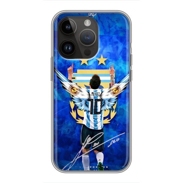 Чехлы для iPhone 14 Pro (Leo чемпион) (AlphaPrint) – Месси сборная