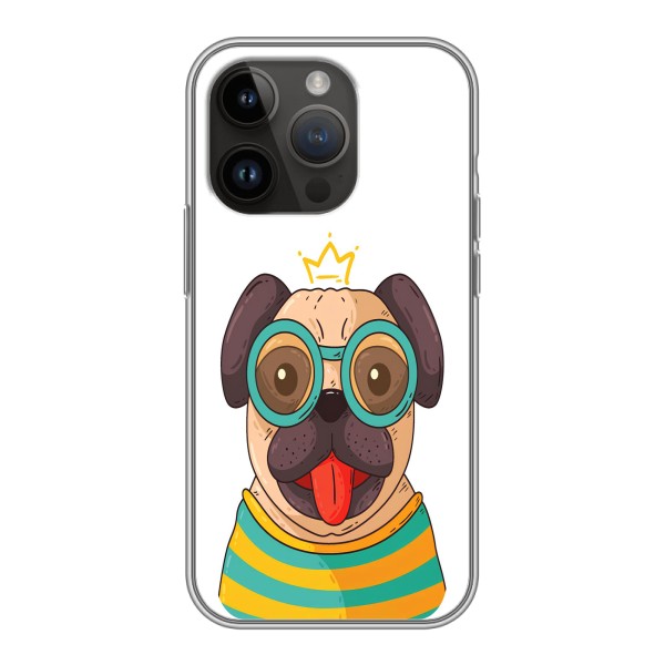 Бампер для iPhone 14 Pro с картинкой "Песики" – Собака Король