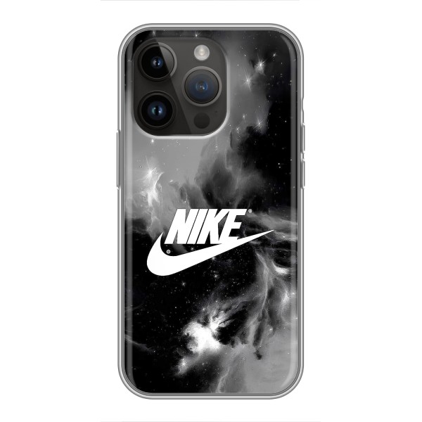 Чехол с логотипом Найк на iPhone 14 Pro – Найк дымчатый