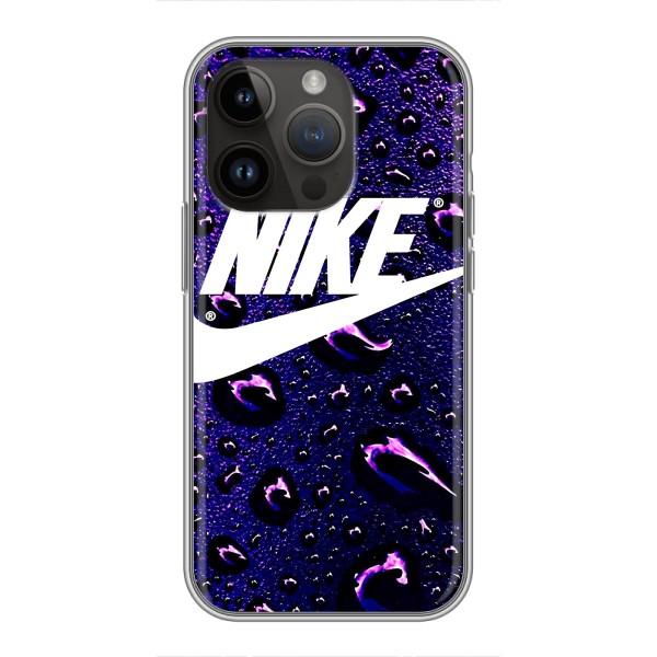 Чехол с логотипом Найк на iPhone 14 Pro – Найк на фиолетовом