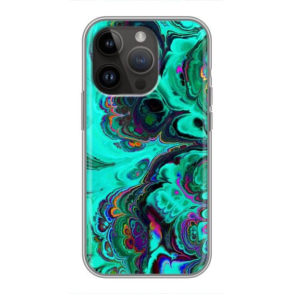 Чохли з тематикою "Мрамор" на Айфон 14 Про – Салатний мрамор