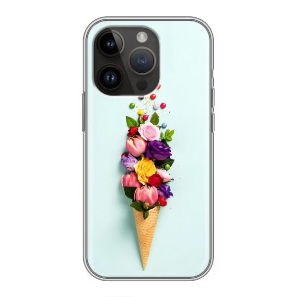 Чехлы с тематикой "ЦВЕТЫ" на iPhone 14 Pro – Цветок-мороженное