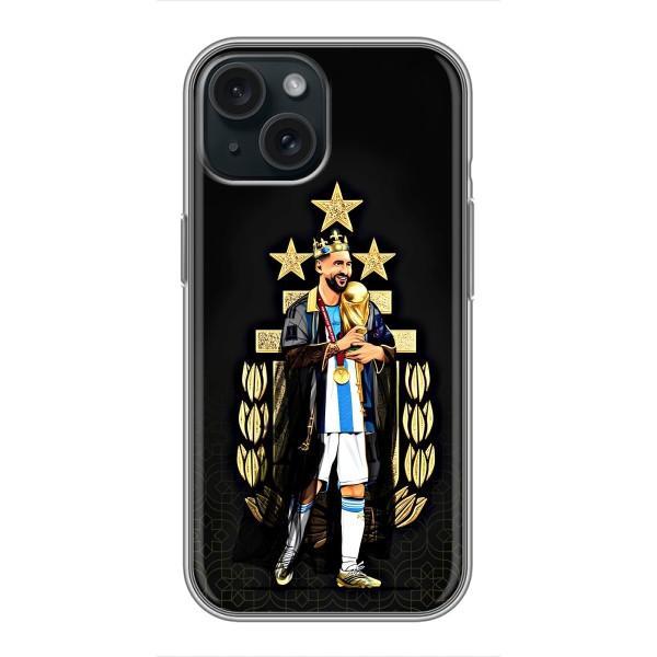 Чехлы для iPhone 14 (Leo чемпион) (AlphaPrint) – Месси Король