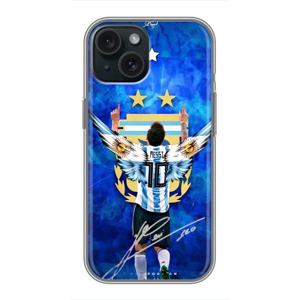 Чехлы для iPhone 14 (Leo чемпион) (AlphaPrint) – Месси сборная