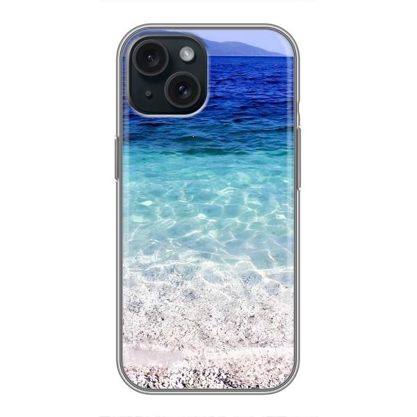 Силиконовый чехол с КАРТИНКАМИ лето для iPhone 14 (AlphaPrint) – Море