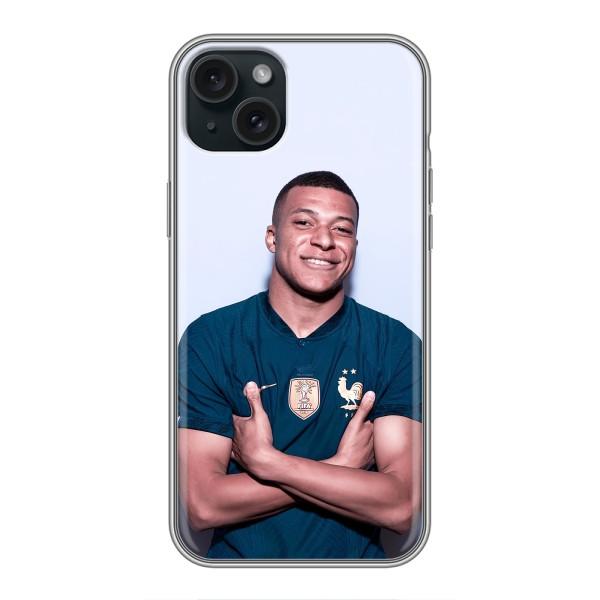 Чохол (TPU) з Футболістом на iPhone 14 Plus – Мбаппешичка