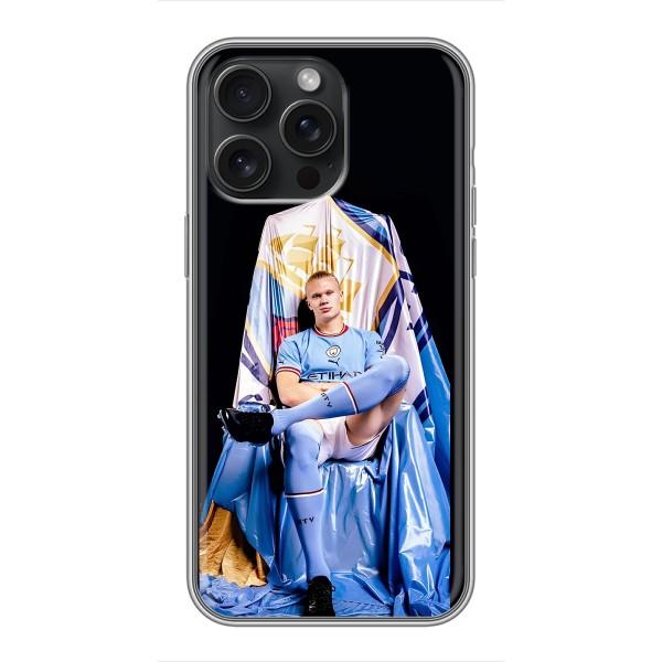 Чехлы с футболистом Ерлинг Холанд для iPhone 15 Pro Max (AlphaPrint) – футболист Холанн