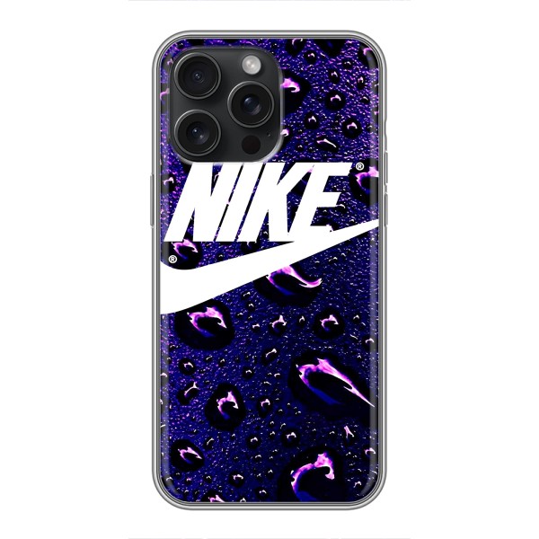 Чехол с логотипом Найк на iPhone 15 Pro Max – Найк на фиолетовом