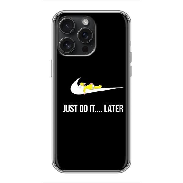 Чехол с логотипом Найк на iPhone 15 Pro Max – Nike just do it