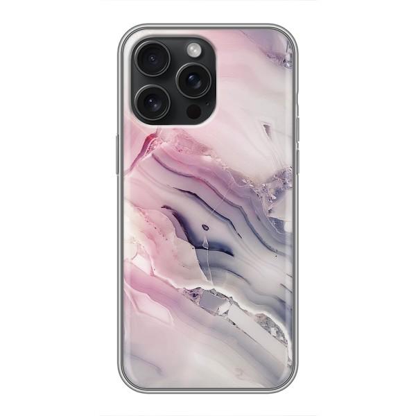 Мраморный чехол на iPhone 15 Pro Max (VPrint) – Пурпурный Мрамор
