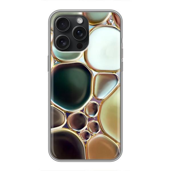 Мраморный чехол на iPhone 15 Pro Max (VPrint) – Радужный Мрамор