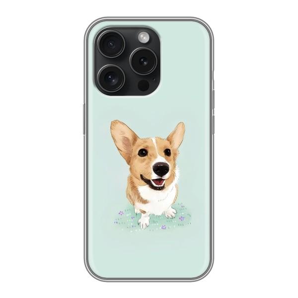 Чохли з собаками для iPhone 15 Pro (VPrint) – Коргі