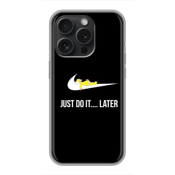 Чохол з логтипом Найк на iPhone 15 Pro – Nike just do it