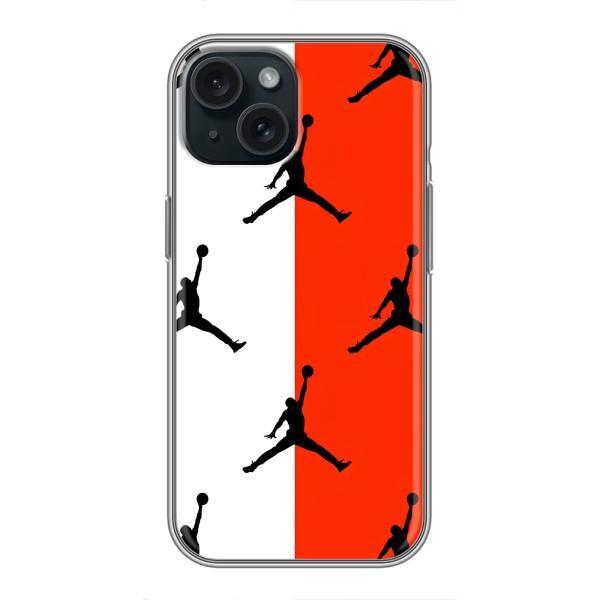 Чехлы для iPhone 15 - с картинкой JORDAN (AlphaPrint) – Лого Джордан