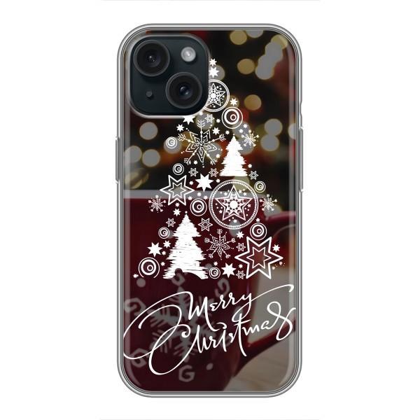 Різдвяні Чохли для iPhone 15 (VPrint) – Ялинка яскрава