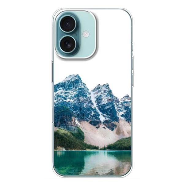 Силиконовый чехол с КАРТИНКАМИ лето для iPhone 16 Plus (AlphaPrint) – Гори