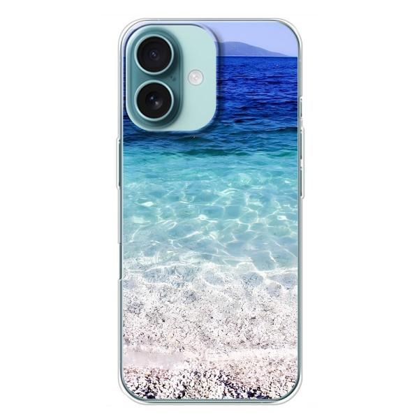 Силиконовый чехол с КАРТИНКАМИ лето для iPhone 16 Plus (AlphaPrint) – Море