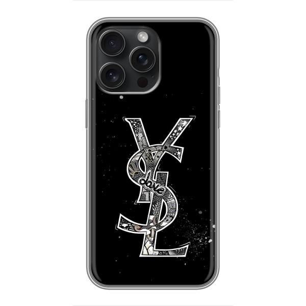 Чехол (Dior, Prada, YSL, Chanel) для iPhone 16 Pro Max – YSL