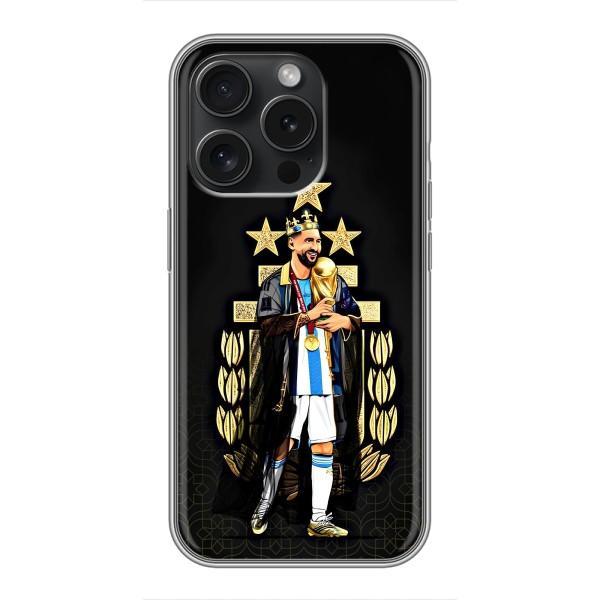Чехлы для iPhone 16 Pro (Leo чемпион) (AlphaPrint) – Месси Король