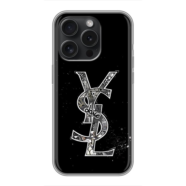 Чехол (Dior, Prada, YSL, Chanel) для iPhone 16 Pro – YSL