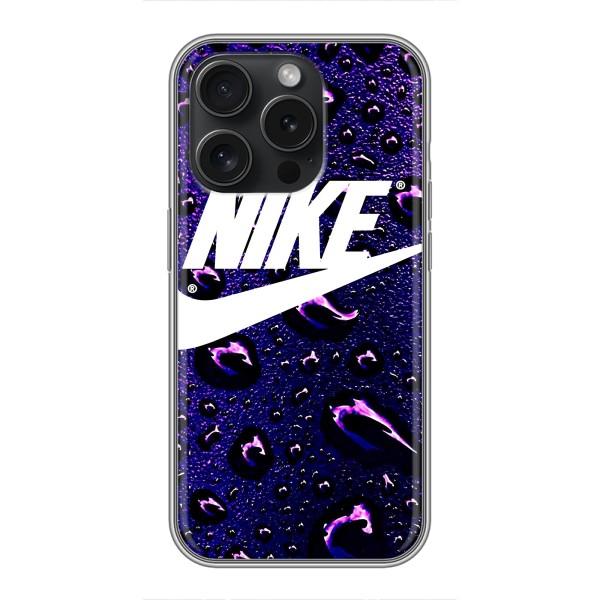 Чехол с логотипом Найк на iPhone 16 Pro – Найк на фиолетовом