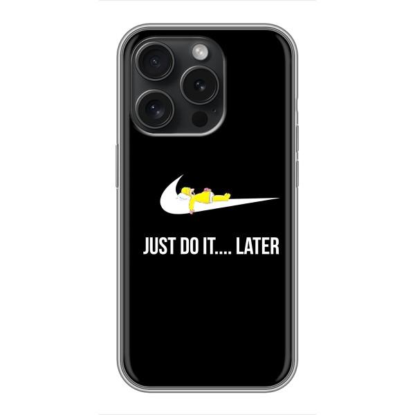 Чехол с логотипом Найк на iPhone 16 Pro – Nike just do it