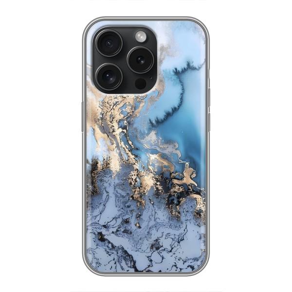 Мраморный чехол на iPhone 16 Pro (VPrint) – Нежный мрамор