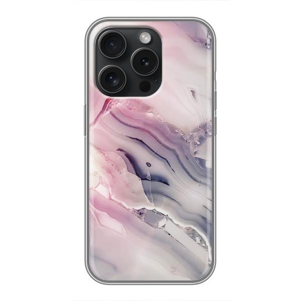 Мраморный чехол на iPhone 16 Pro (VPrint) – Пурпурный Мрамор