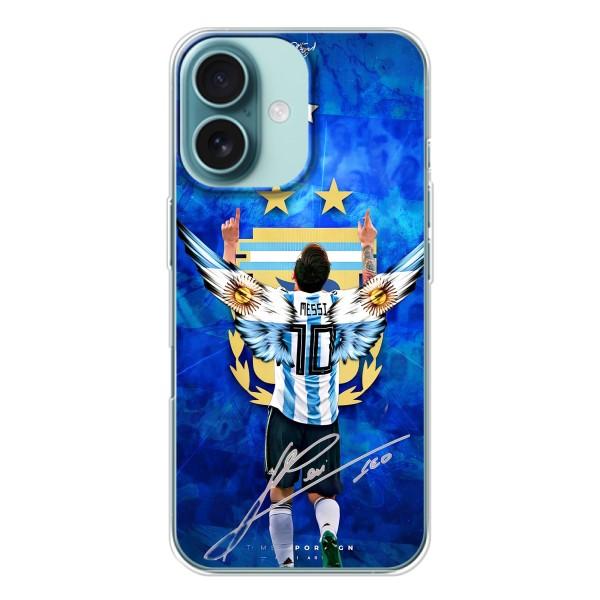 Чохли для iPhone 16 (Leo чемпіон) (AlphaPrint) – Мессі збірна