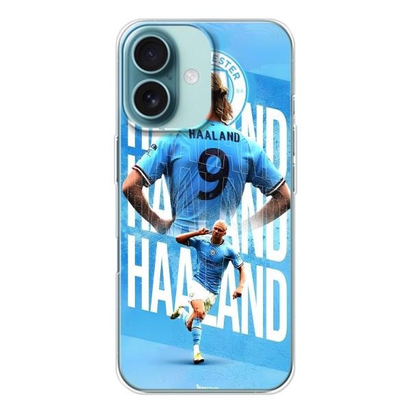 Чехлы с футболистом Ерлинг Холанд для iPhone 16 (AlphaPrint) – Erling Haaland