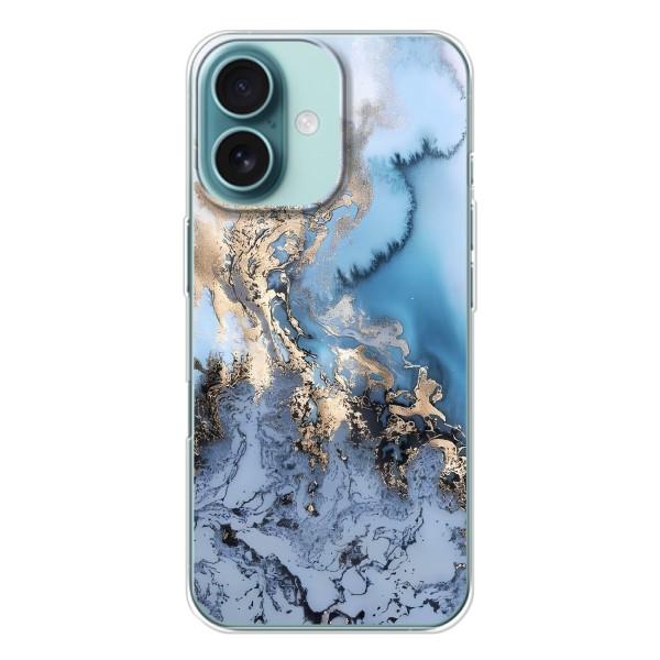Мраморный чехол на iPhone 16 (VPrint) – Нежный мрамор
