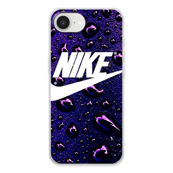 Чехол с логотипом Найк на iPhone 16е – Найк на фиолетовом