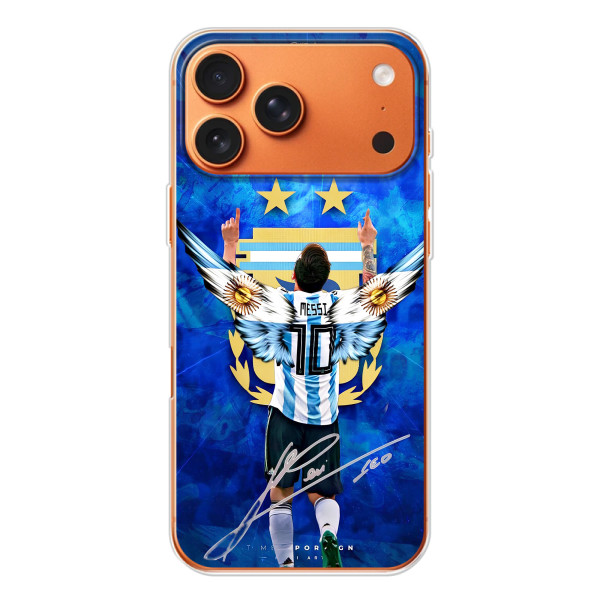 Чохли для iPhone 17 Pro Max (Leo чемпіон) (AlphaPrint) – Мессі збірна