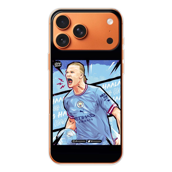 Чехлы с футболистом Ерлинг Холанд для iPhone 17 Pro Max (AlphaPrint) – гол Эрлинг Холланд