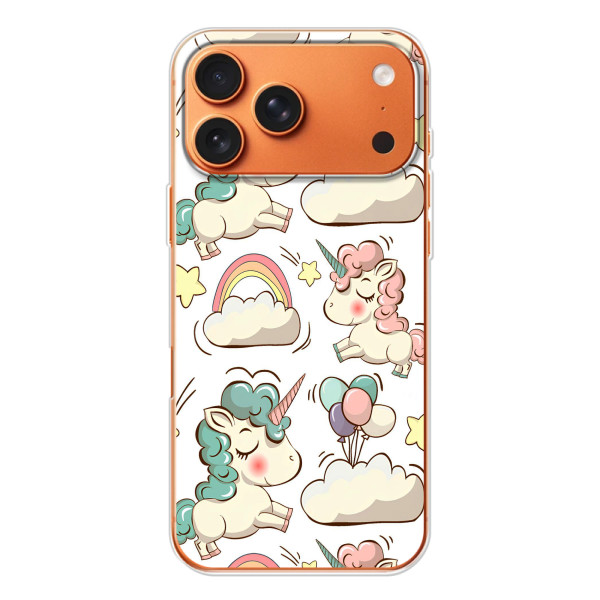 Чехол для Айфон 17 Pro Max - (Единорожки - Новинки) (AlphaPrint) – Единорожки