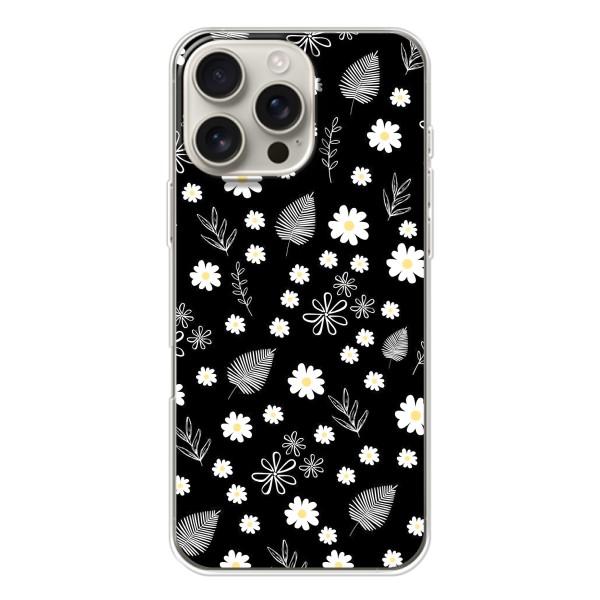 Чохли з тематикою "КВІТИ" на iPhone 17 Pro Max – цвітіння на чорному