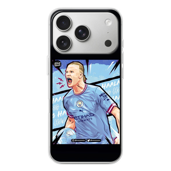 Чехлы с футболистом Ерлинг Холанд для iPhone 17 Pro (AlphaPrint) – гол Эрлинг Холланд