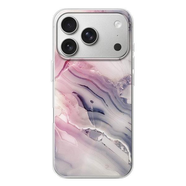 Мраморный чехол на iPhone 17 Pro (VPrint) – Пурпурный Мрамор