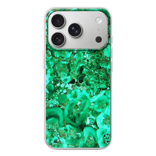 Мраморный чехол на iPhone 17 Pro (VPrint) – Салатный Мрамор