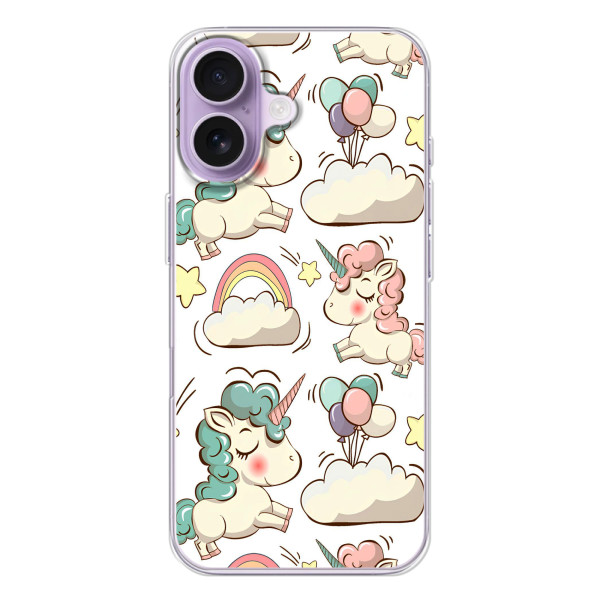 Чохол для Айфон 17 - (Єдинорожки - Новинки) (AlphaPrint) – Єдиноріжки